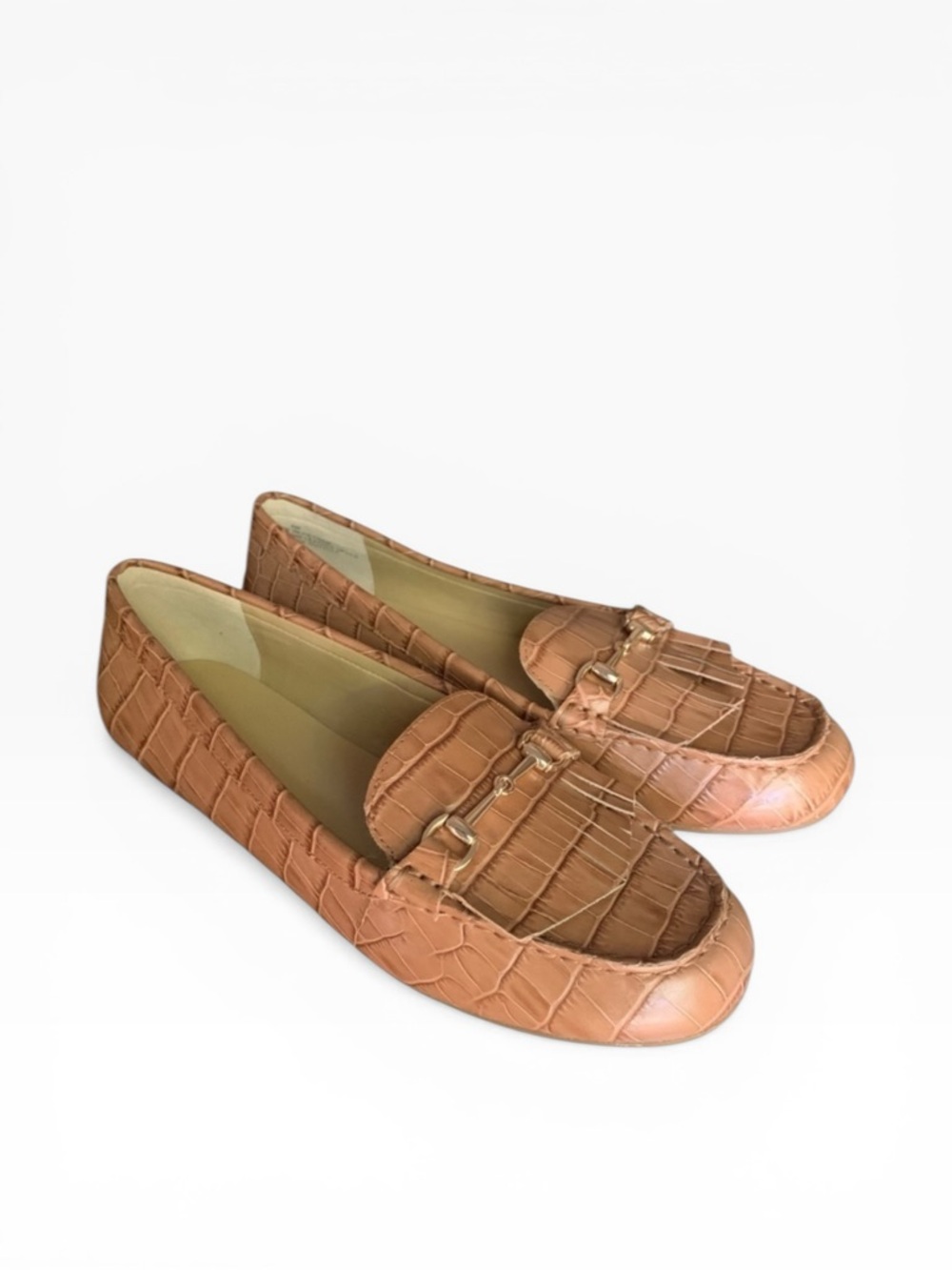 Talbots NWOB Everson Horse Bit Tasseled Loafer Leather Embossed Driving Sz 8